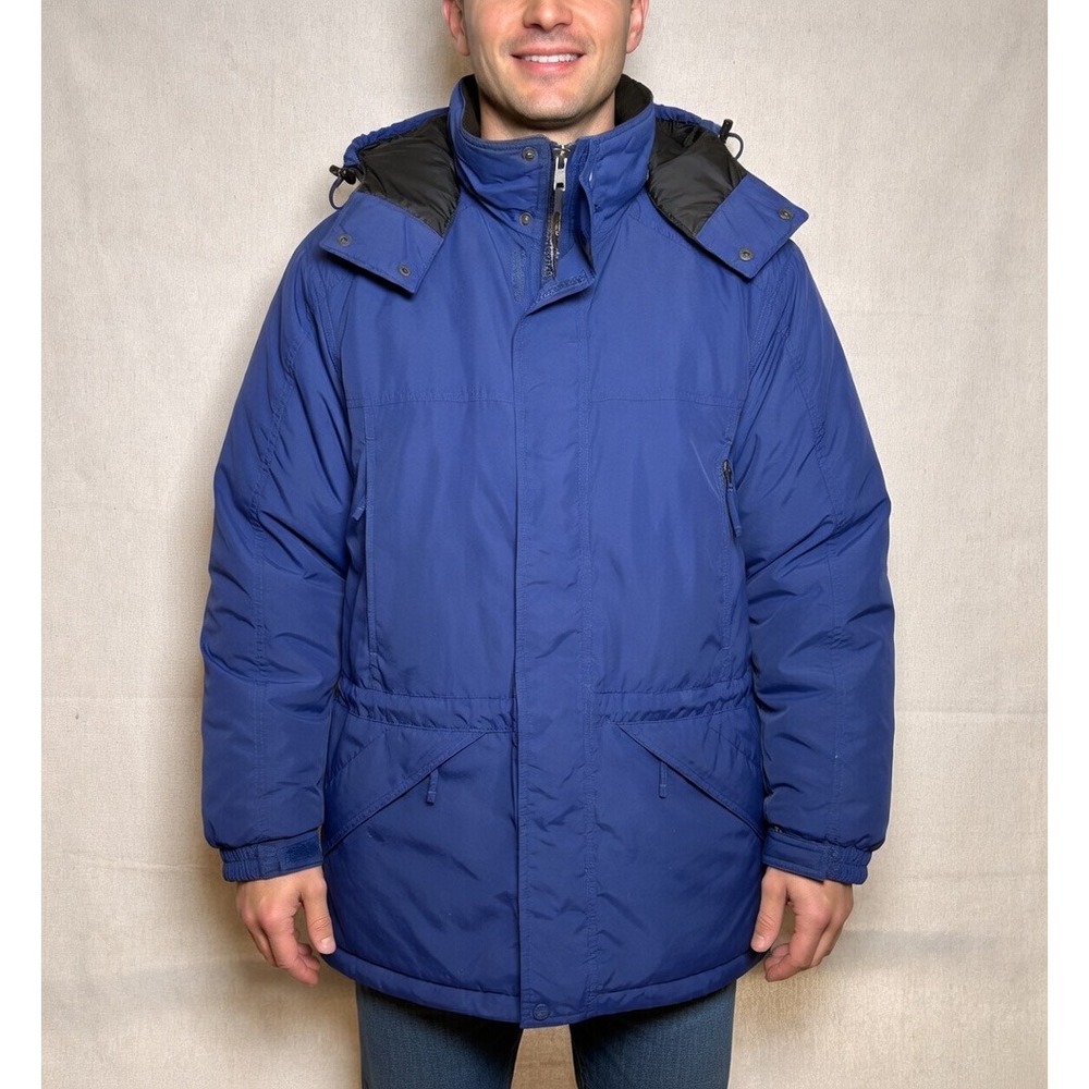 Vintage LL Bean Baxter State Parka Mens Sz M Blue Thinsulate Ultra Jacket OUK69